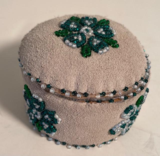Native American Hand Beaded Trinket Box (1 of 3)