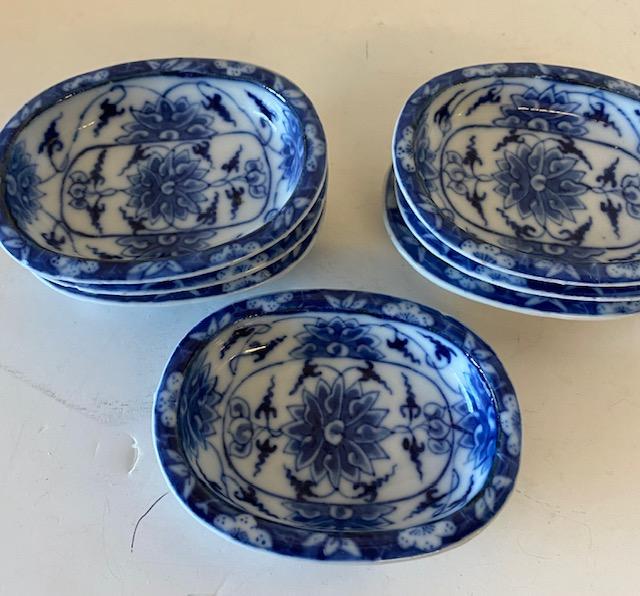 signed Blue white Qing Dynasty Dishware from China (1 of 4)