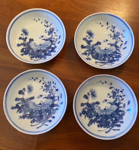 Qing Dynasty Signed Blue white Dishware from China (4) (1 of 2)