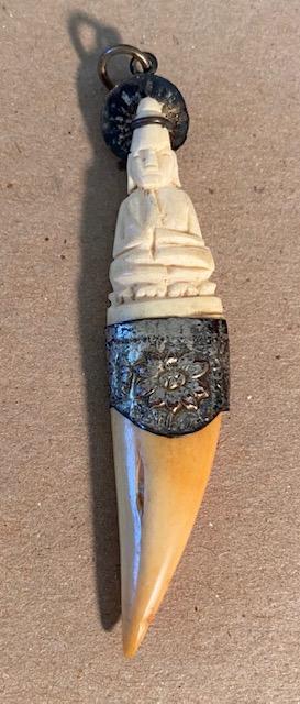 Tooth/Tusk Carved Pendant (1 of 2)