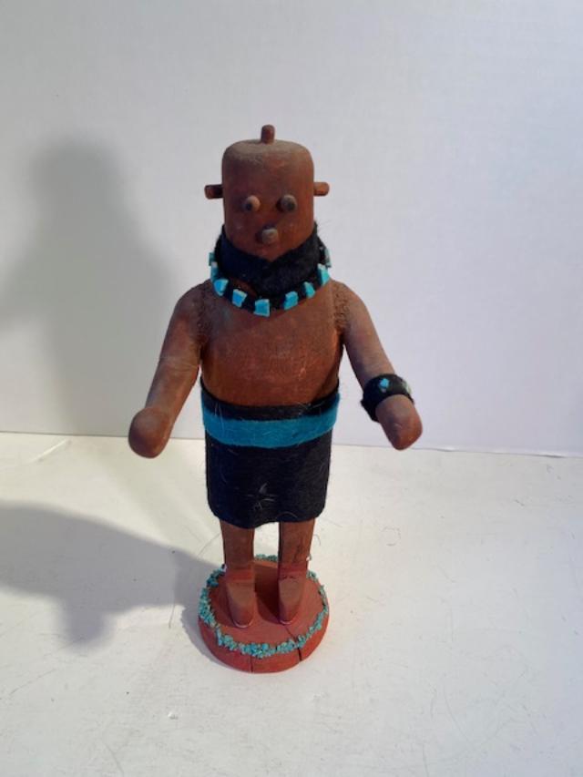 Zuni Mudhead Kachina Signed Lutse (1 of 3)