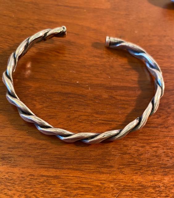 Navajo Indian Signed Bangle Bracelet (1 of 2)