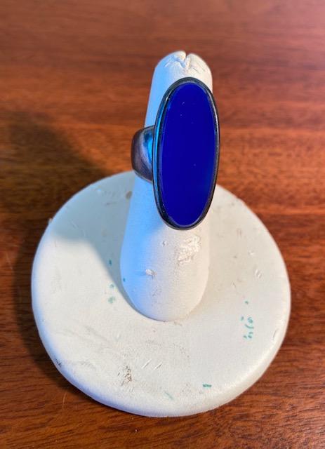 Sterling Silver and Lapis Ring  Spain (1 of 4)