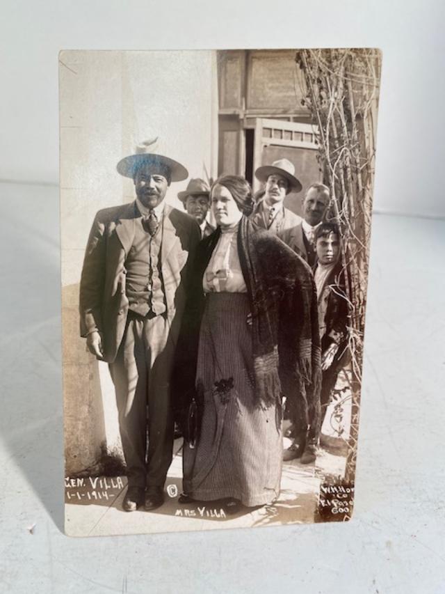 Real Photo Postcard with General and Mrs. Villa (1 of 1)