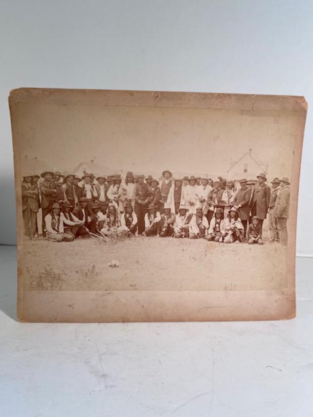 Original photo Sioux Indians 1889  peace pipe and all (1 of 2)