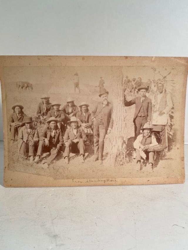 Photo of Sioux at Standing Rock Reservation. Ca 1889 (1 of 3)