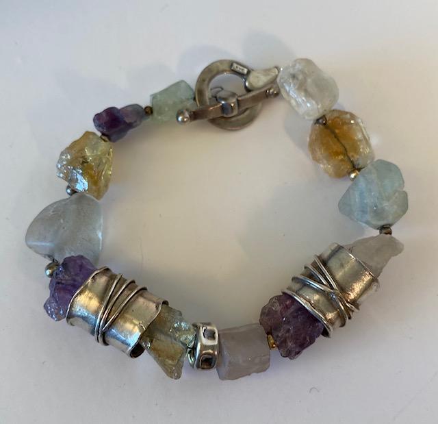 Sterling and Stone Bracelet (1 of 2)