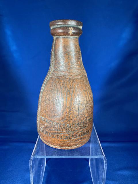 1890s  Leather Pill Pool Billard Tally Bottle Saloon (1 of 5)