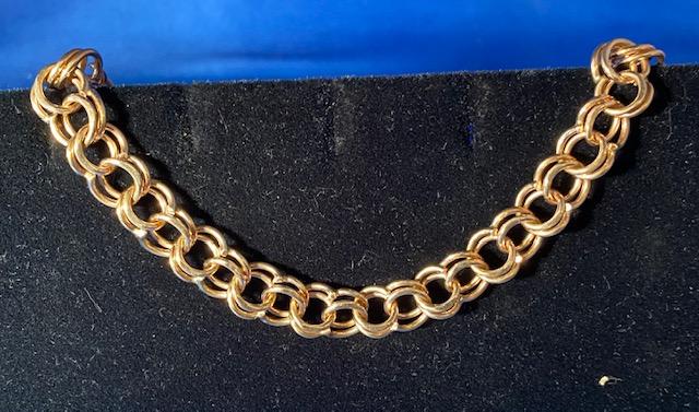 10k Gold Link Bracelet Heavy (1 of 3)