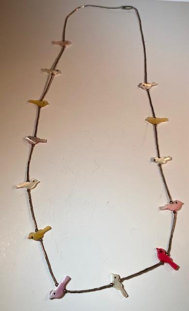Zuni Fetish Bird Necklace MOP (1 of 3)