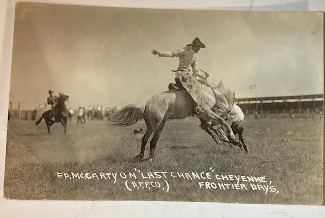 RPPC 1910-1920 Rodeo Round-up Photo Cowboy (1 of 2)