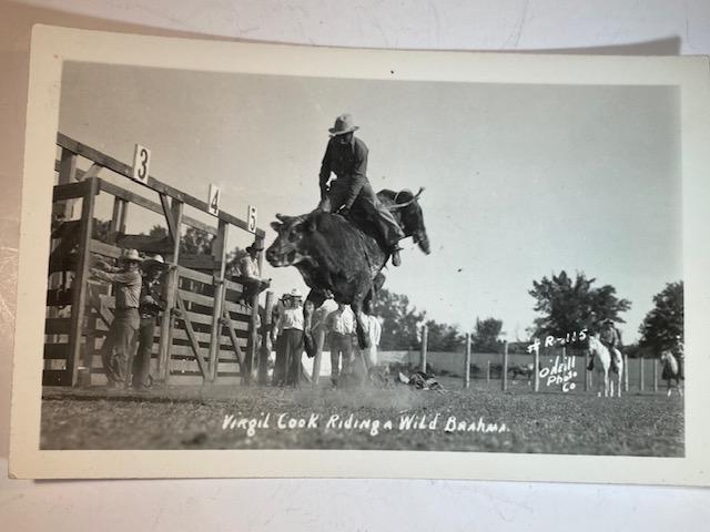 RPPC 1910-1920 Rodeo Round-up Photo Cowboy (1 of 2)
