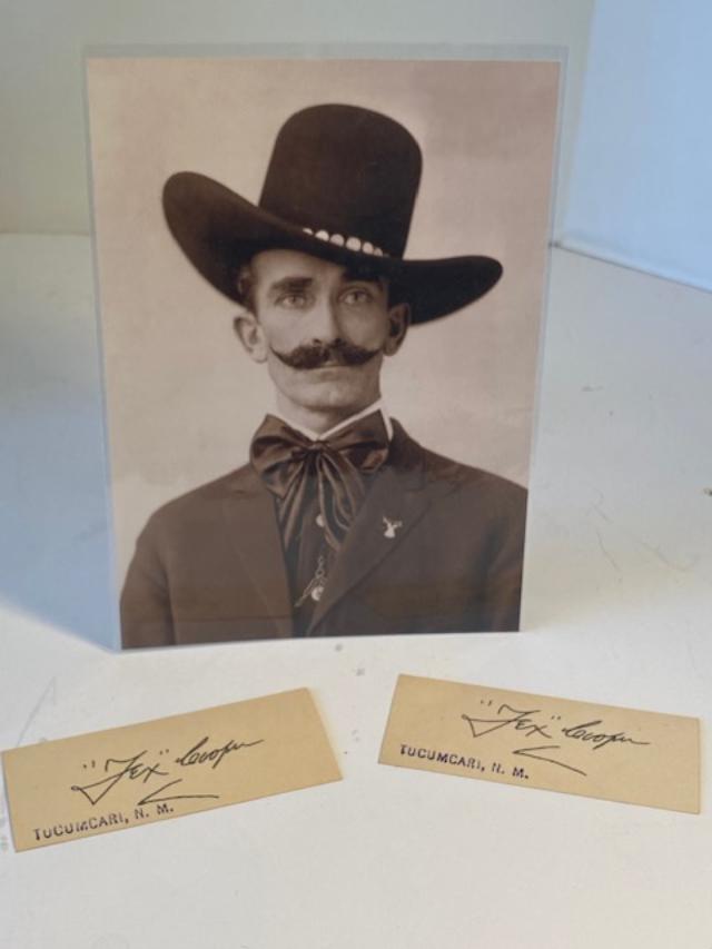 "Tex" Cooper Photo and Autographs (original) 1915 (1 of 2)