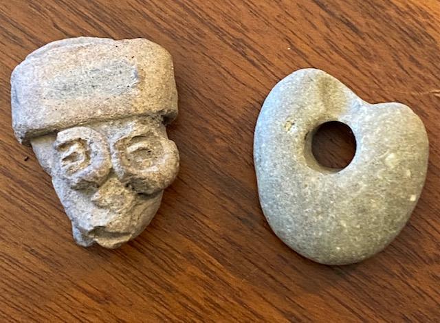 Lot of 2 Pre-Columbian Mayan Figures 200 AD (1 of 3)