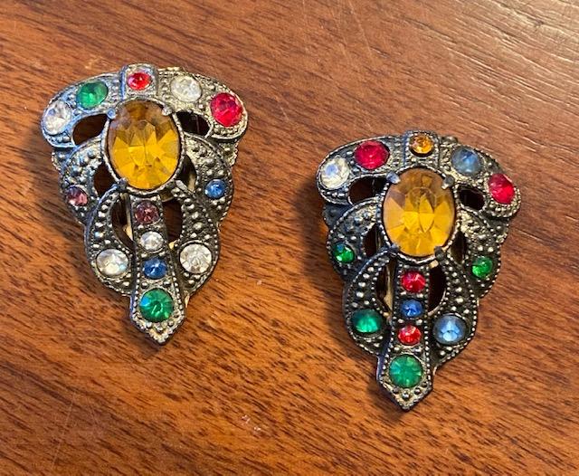 Vintage Rhinestone Shoe Clips (1 of 3)