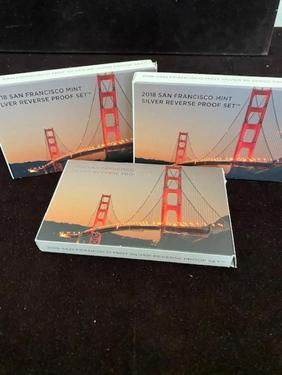 (3)  2018 San Francisco Mint Silver reverse proof set (1 of 4)