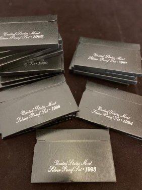 US Mint silver proof set a total of 22 sets 1990 (1 of 4)
