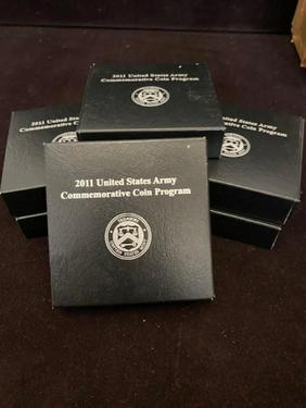 (7) 2011 US Army Commemorative silver dollar coin (1 of 6)