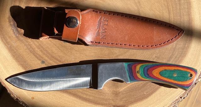 NWTF Rainbow Wood Handled Knife (1 of 4)