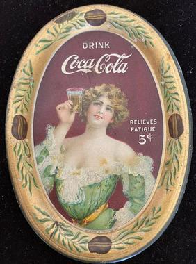 Original Coca Cola Advertising Tip Tray Ca 1907 (1 of 3)