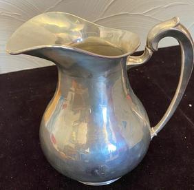 Large Mexican Sterling Pitcher Signed C. Zurtia (1 of 4)