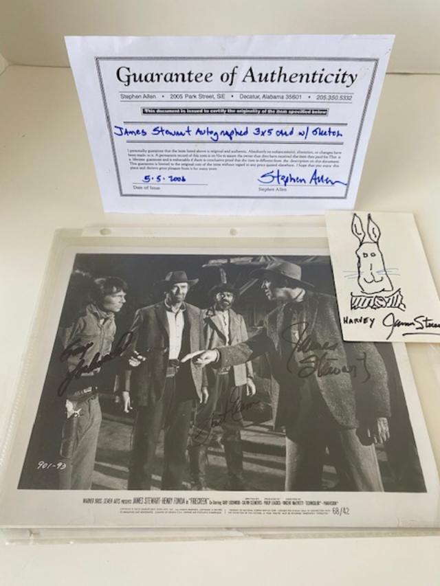 Autographed Photo - James Stewart and Gary Lockwood (1 of 3)