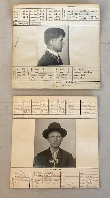 Original Lot of 2 Arrest Records Reward Posters 1913 (1 of 2)