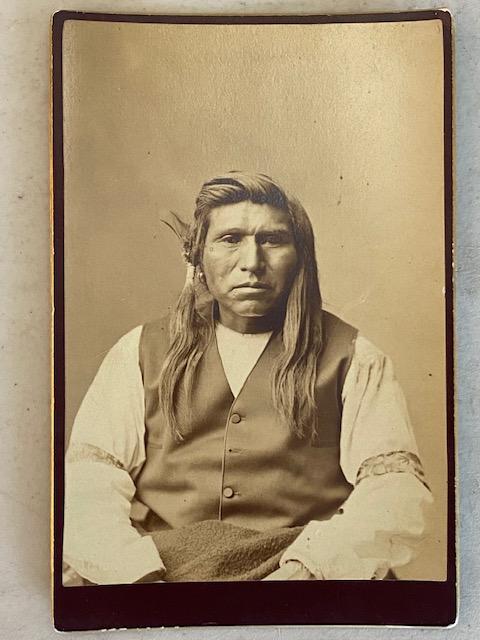 Original Native American Indian Man Photo 1885 Shoshone (1 of 2)