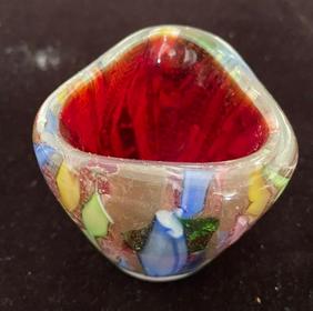 Murano Tri Corner Multicolored Glass (1 of 3)