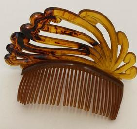 Vintage Faux Tortoise Shell Hair Comb Ca. 1900 (1 of 2)