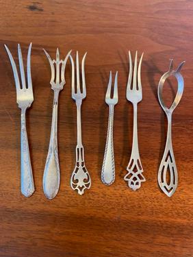 6 Sterling Cocktail Forks Kirk & Sons (1 of 3)