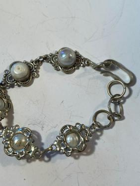 Abalone Sterling Silver Bracelet (1 of 3)