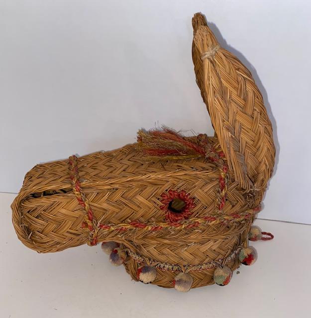 Pine Needle Folk Art Donkey CA 1930 (1 of 3)