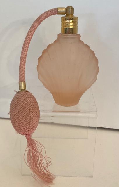 Vintage Pink Glass Perfume Bottle w/Atomizer (1 of 6)