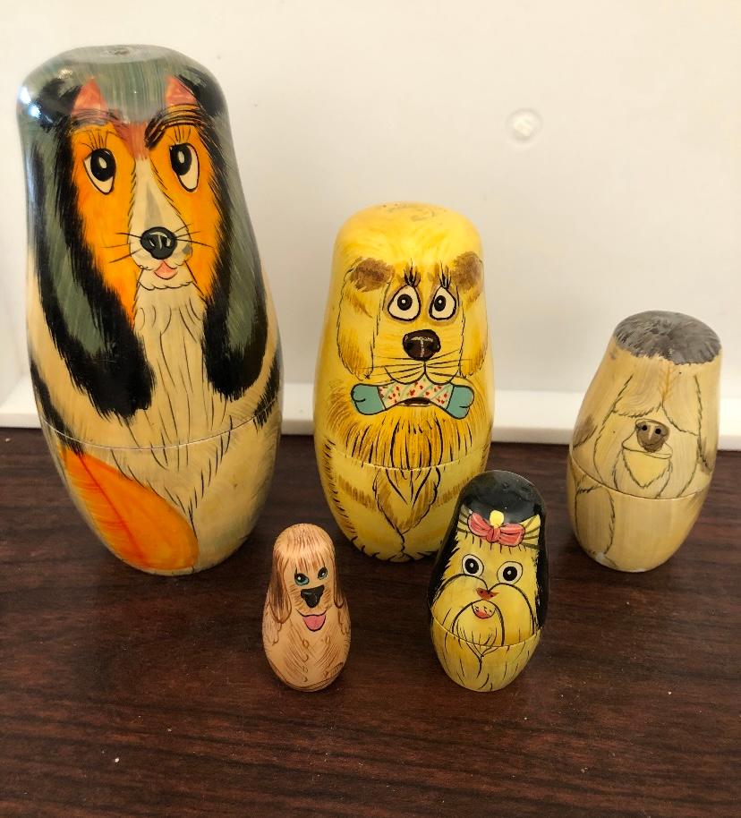 Dog Shape Nesting Dolls (1 of 2)