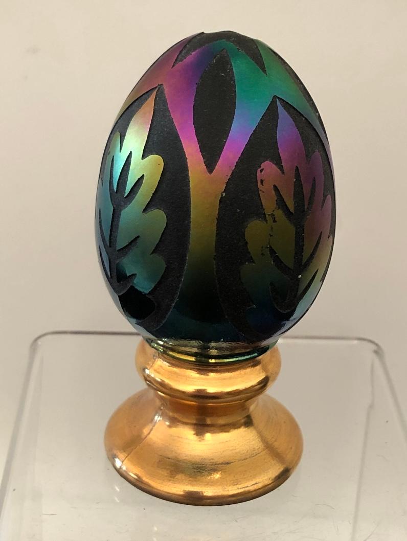 Fenton Glass Signed and Numbered Egg (1 of 2)