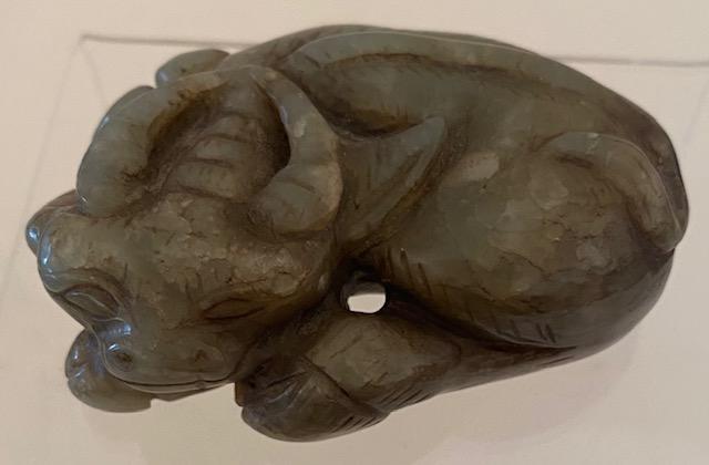 Carved Stone NAUGHTY Water Buffalo (1 of 3)