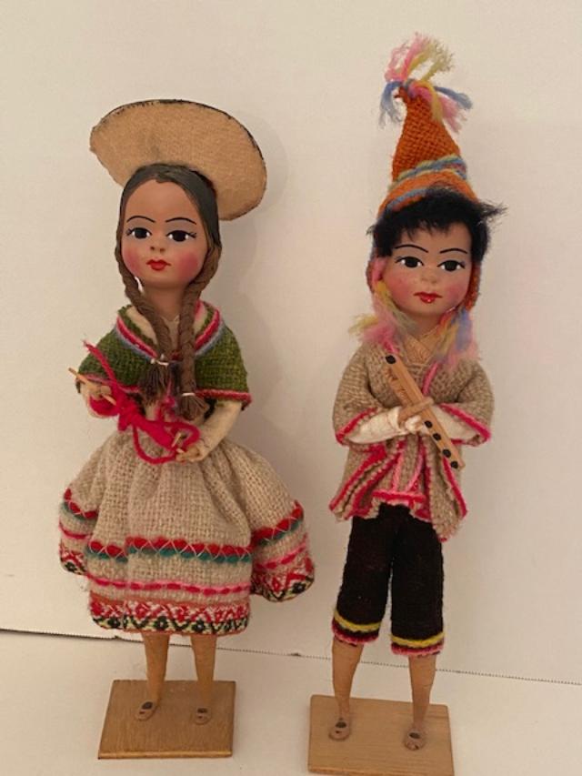 Vintage Peruvian Handmade Folk Art Dolls (1 of 7)