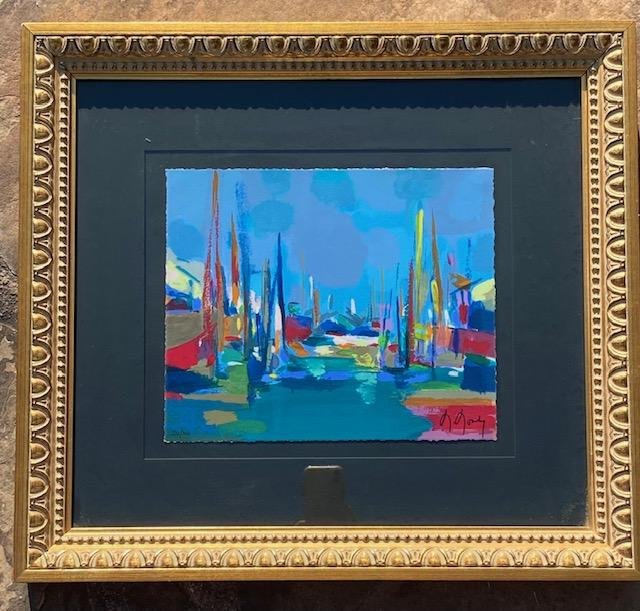 Signed And Numbered Colored Lithograph by M. Mouley (1 of 3)