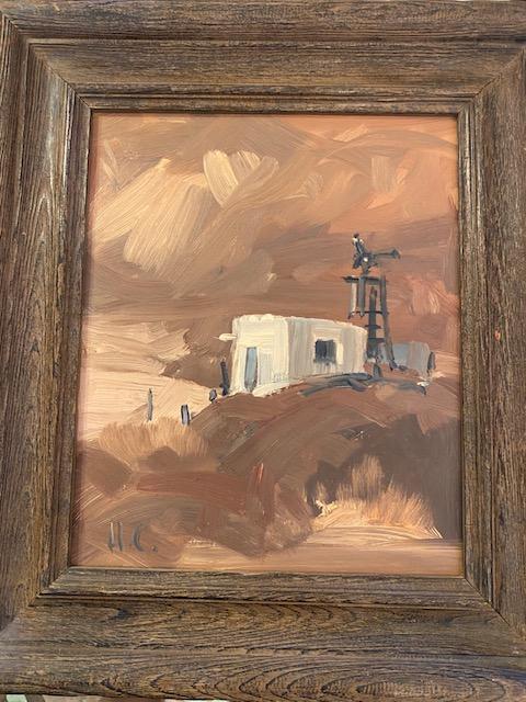 "White Washed Adobe" Oil By Hugh Cabot original (1 of 4)