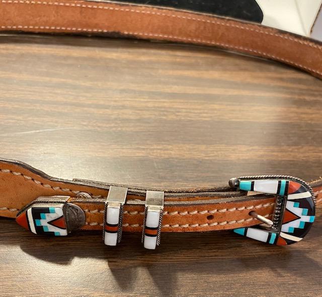 Tony lama tooled store leather ranger belt