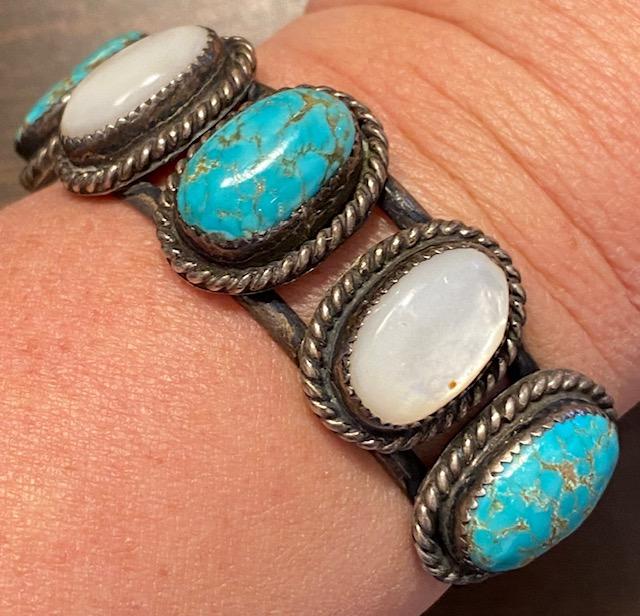 Native American Cuff Bracelet Sterling silver 1950/60 (1 of 2)