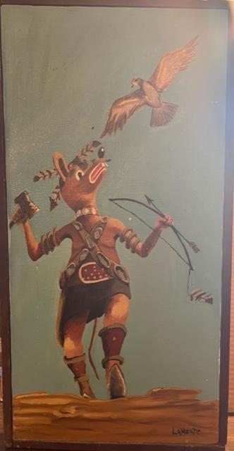 Native American "La Morte" Oil Painting (1 of 5)