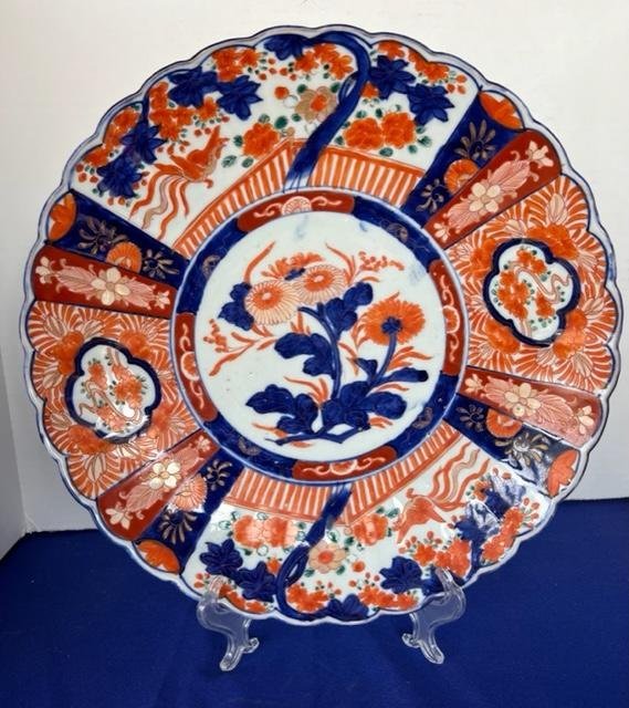 Antique Japanese Imari Plate ca 1830-50 (1 of 3)