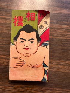 Vintage Japanese Sumo Wrestling Animated Flip Book RARE: Rare Vintage Japanese sumo wrestling animated moving picture flip book. Measures 3.5" x 2". Domestic shipping $6