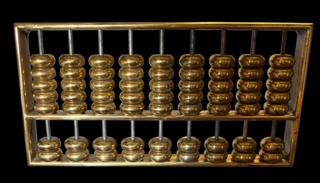 Solid Brass Vintage Abacus (1 of 2)