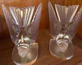 Pair of Lalique Bird Bookends Art Deco Style