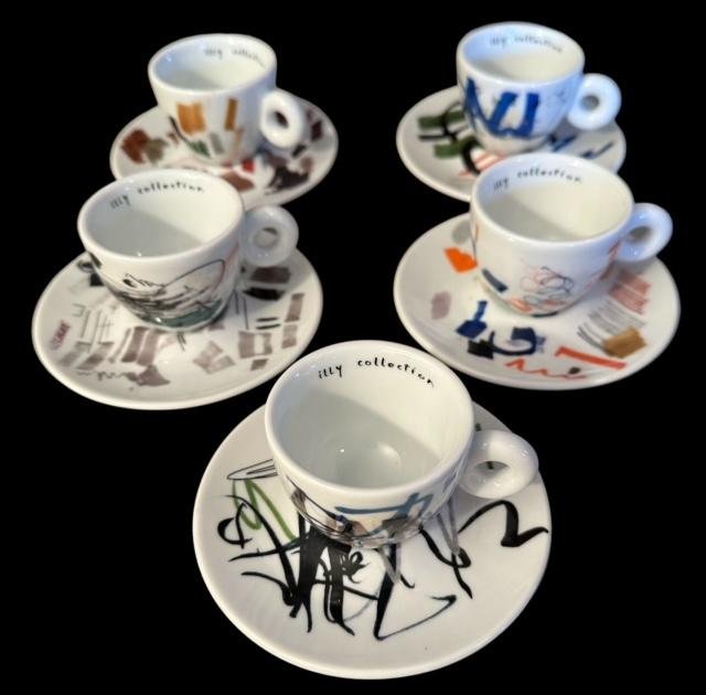 ILLY Collection Espresso Cups Padraig Timoney "Pen Tests" (1 of 4)