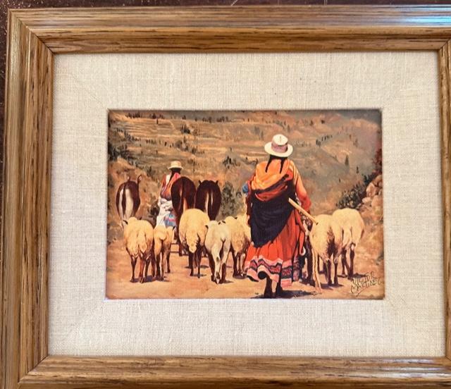Original Painting Of Native American Shepherds By Victor Martinez (1 of 3)