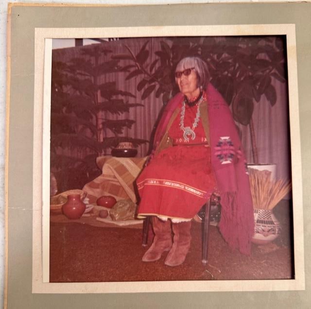 Original Maria Marinez San Ildefonso Artist Photograph ca 1975 (1 of 2)